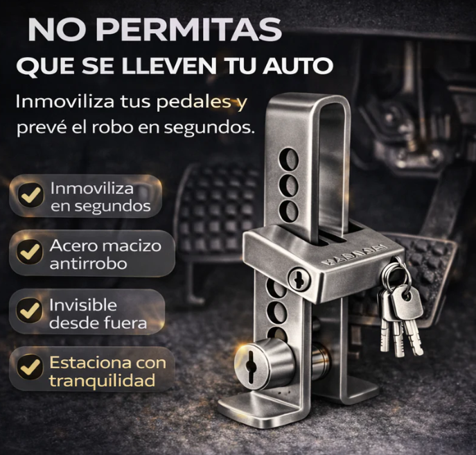 Traba pedal para auto