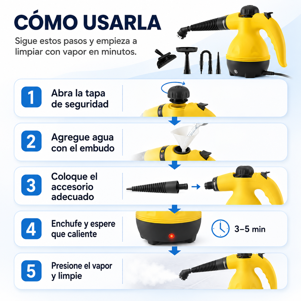 VaporClean Pro™ | Limpiadora a Vapor Portátil