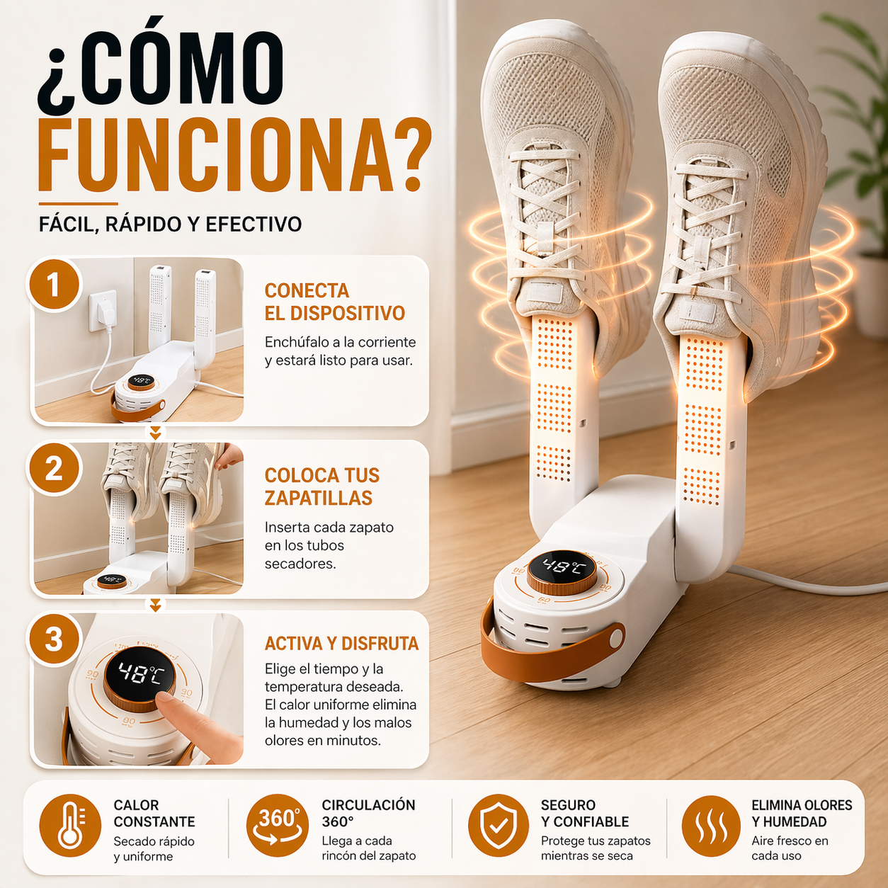 DryStep™ – Zapatos secos en minutos, sin humedad ni olores