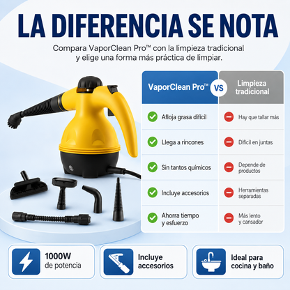VaporClean Pro™ | Limpiadora a Vapor Portátil