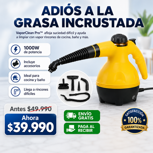 VaporClean Pro™ | Limpiadora a Vapor Portátil