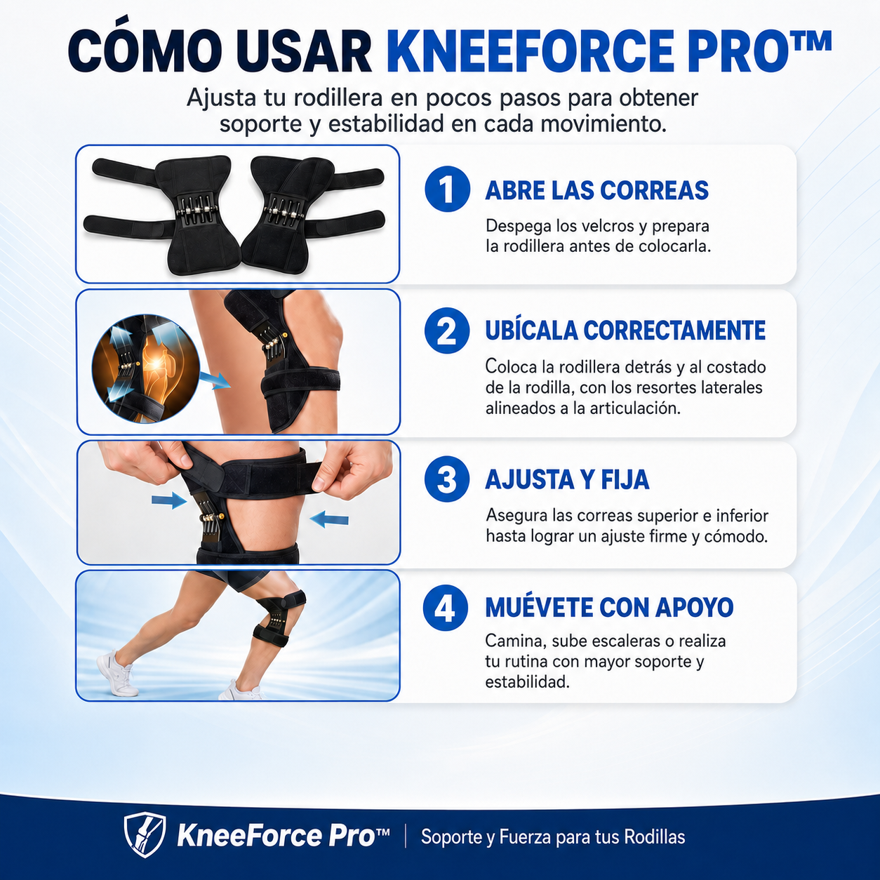 KneeForce Pro™ | Soporte y Fuerza para tus Rodillas