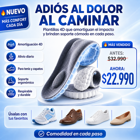 CloudStep 4D™ | Camina más suave. Vive más cómodo.