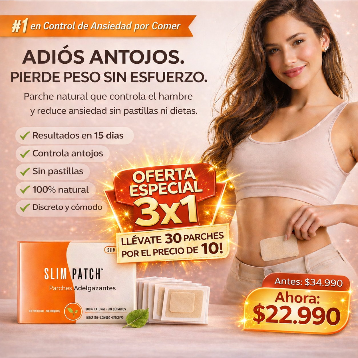 SLIM PATCH™ I Dile adiós a los antojos y adelgaza sin esfuerzo