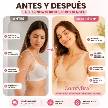 ComfyBra™ | Sin aros, sin presión, sin marcas