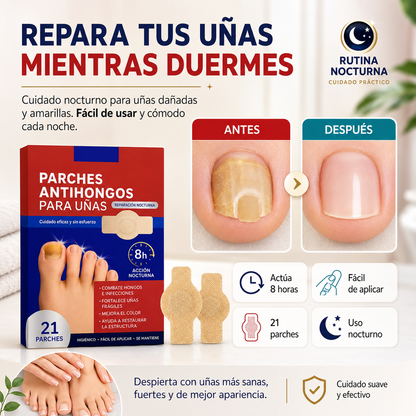 RenovaNail™ | Parches de Cuidado Nocturno para Uñas