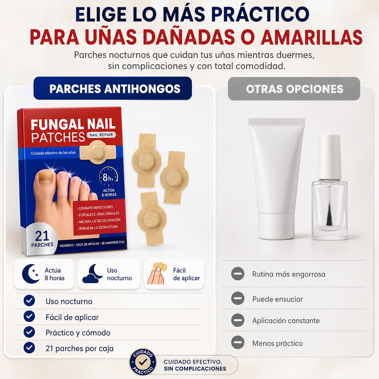 RenovaNail™ | Parches de Cuidado Nocturno para Uñas
