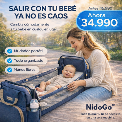 NidoGo™ | Todo lo que tu bebé necesita, en una sola mochila